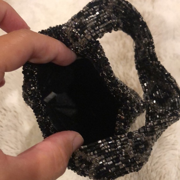 Moyna NYC Mini Abstract Diamond Beaded Bag - Picture 4 of 10